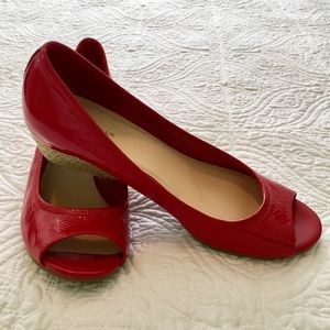 Cole Haan Air Tali OT Wedge - red / pink - Size 9